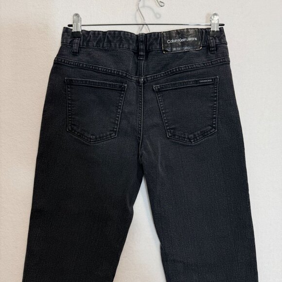 Calvin Klein Jeans Slim Straight Womens Size 16 Dark Wash Stretch Denim - Picture 14 of 14
